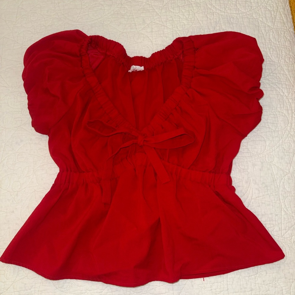 Sienna Sky Vibrant Red Blouse